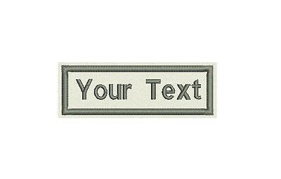 Rectangular Custom Embroidered Name Tag, Badge  Iron On  Or Sew On Patch 3" X 1"