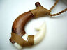 Genuine Koa Wood Hawaiian Jewelry Fish Hook Pendant Choker/necklace  # 45006