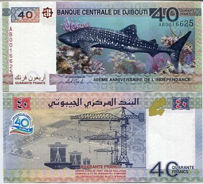 Djibouti 40 Francs 2017 P 46 Comm. Unc